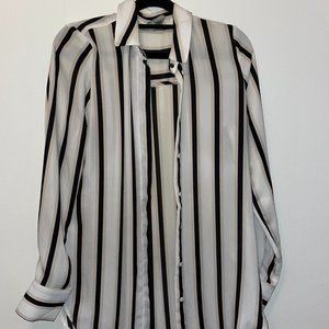 The Perfect White & Black Button Down